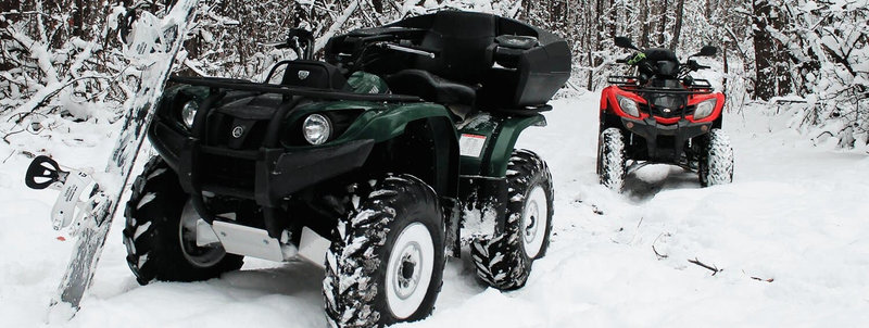 Зимнее катание на квадроциклах в Минске по снежным трассам